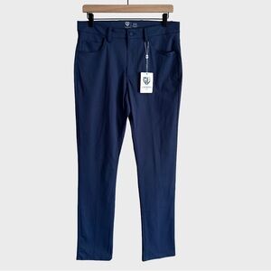 NWT Graham Luxe Emerson Pants Blue Depths Navy Golf Bottoms 30 x 32